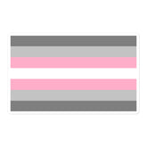 Demigirl Flag Bubble-Free Stickers